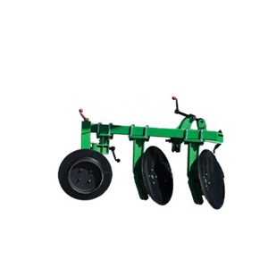 Double furrow plough for walking tiller